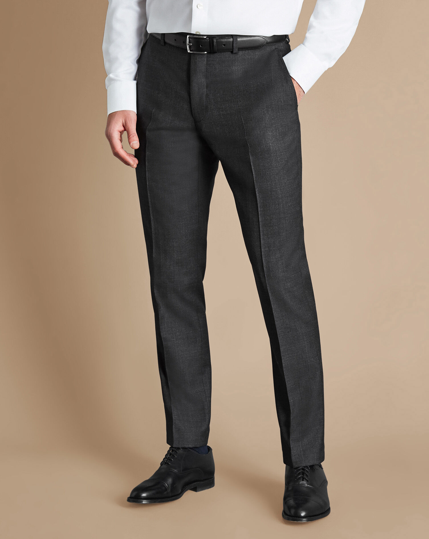 Zegna - Transeasonal Charcoal Gray Wool Pant | Mitchell Stores